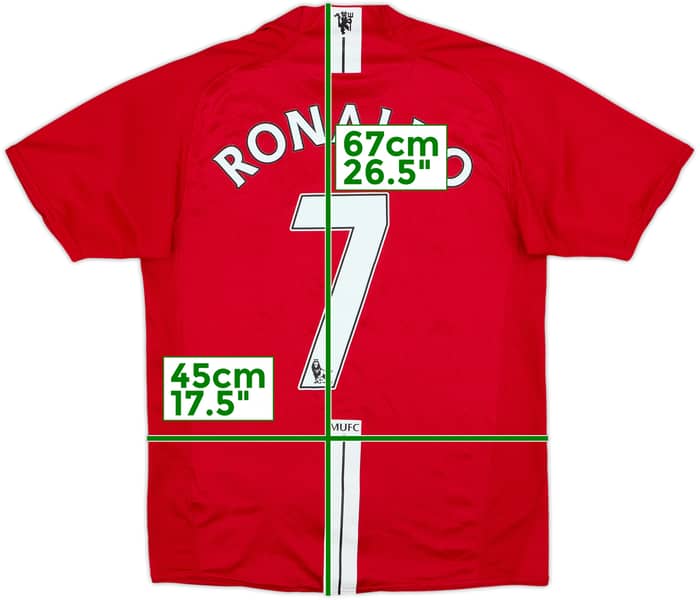 2007-09 Manchester United Home Shirt Ronaldo #7 - 6/10 - (S)