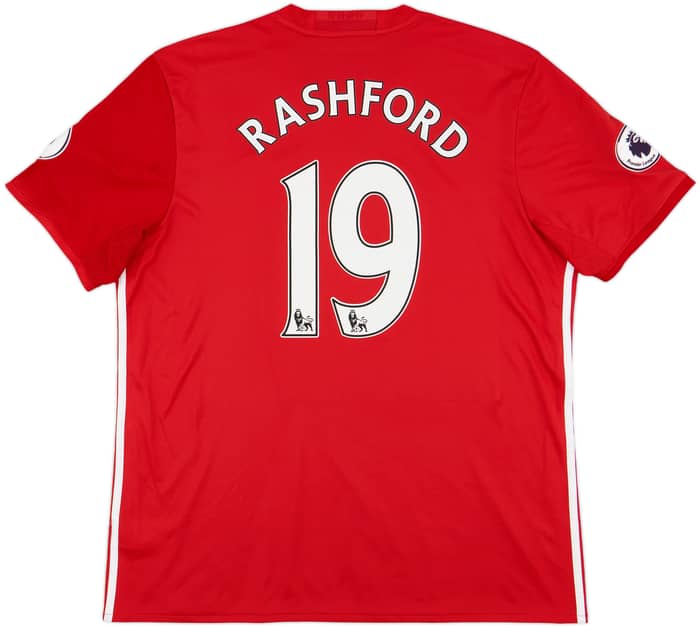 2016-17 Manchester United Home Shirt Rashford #19 - 10/10 - (XL)