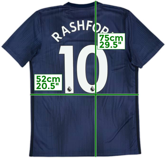 2018-19 Manchester United Third Shirt Rashford #10 - 9/10 - (M)