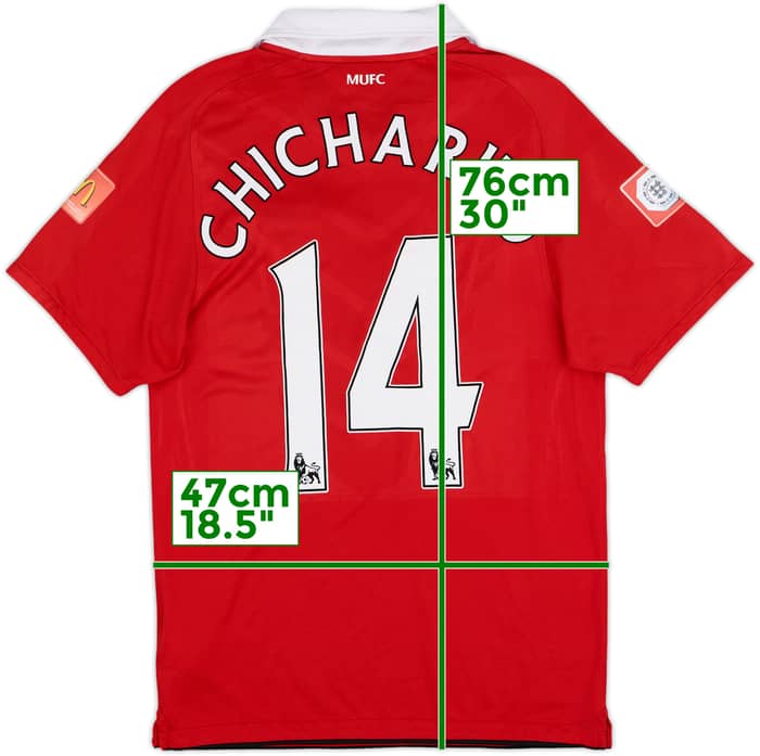 2010-11 Manchester United Home Shirt Chicharito #14 - 8/10 - (S)