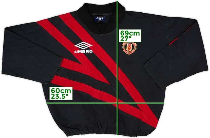 1994-95 Manchester United Umbro Drill Top - 8/10 - (XL)