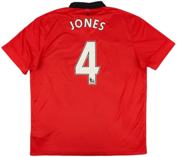 2013-14 Manchester United Home Shirt Jones #4 - 7/10 - (XL)