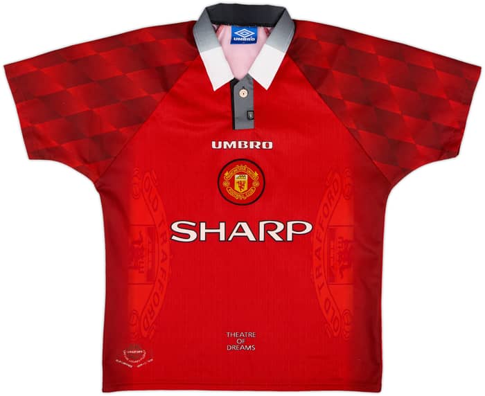 1996-98 Manchester United Home Shirt Stam #6 - 8/10 - (M)