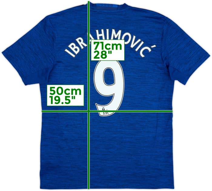 2016-17 Manchester United Away Shirt Ibrahimovic #9 - 10/10 - (M)