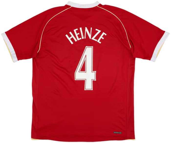 2006-07 Manchester United Home Shirt Heinze #4 - 6/10 - (L)