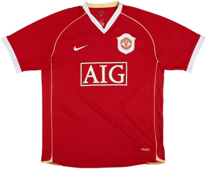 2006-07 Manchester United Home Shirt Heinze #4 - 6/10 - (L)