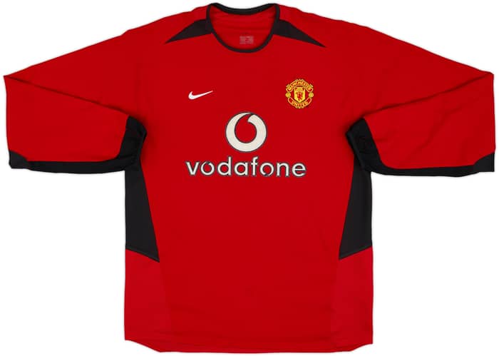 2002-04 Manchester United Home L/S Shirt v.Nistelrooy #10 - 7/10 - (M)