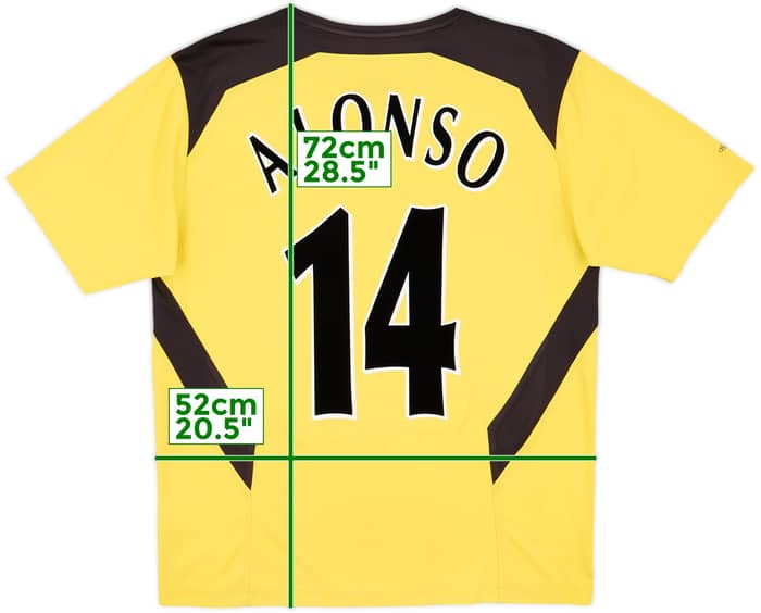 2004-06 Liverpool Away Shirt Alonso #14 - 5/10 - (L)