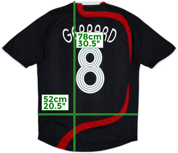 2007-08 Liverpool Third Shirt Gerrard #8 - 7/10 - (M)