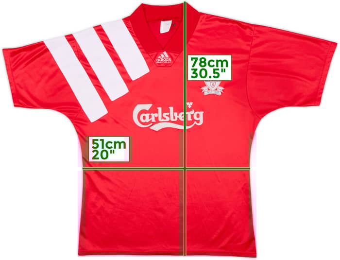 1992-93 Liverpool Centenary Home Shirt - 7/10 - (L)