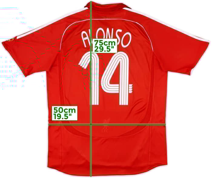 2006-08 Liverpool Home Shirt Alonso #14 - 5/10 - (L)