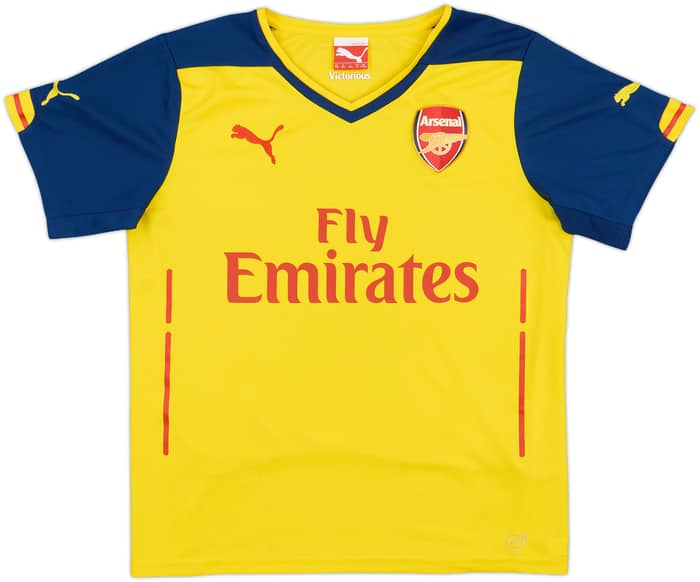 2014-15 Arsenal Away Shirt Arteta #8 - 7/10 - (L.Boys)