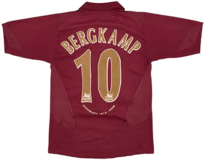 2005-06 Arsenal Home Shirt Bergkamp #10 - 6/10 - (L.Boys)