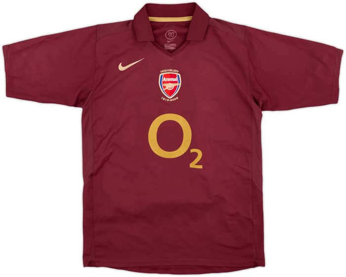 2005-06 Arsenal Home Shirt Bergkamp #10 - 6/10 - (L.Boys)