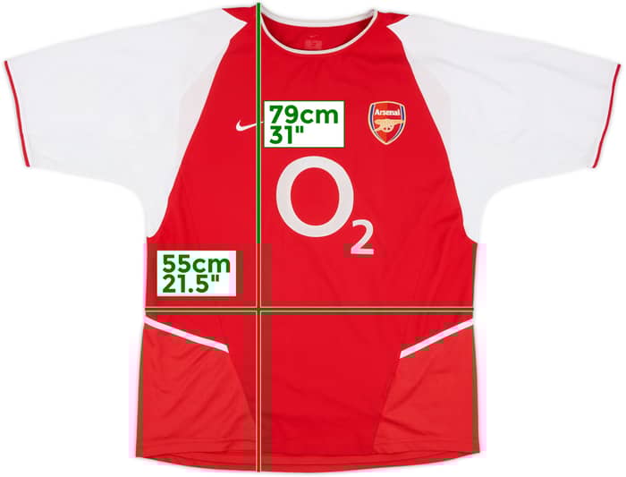 2002-04 Arsenal Home Shirt #23 - 6/10 - (L)