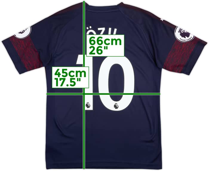 2018-19 Arsenal Away Shirt Ozil #10 - 7/10 - (S)