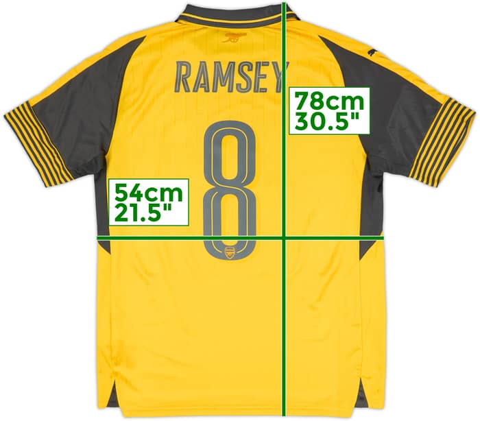 2016-17 Arsenal Away Shirt Ramsey #8 - 6/10 - (L)