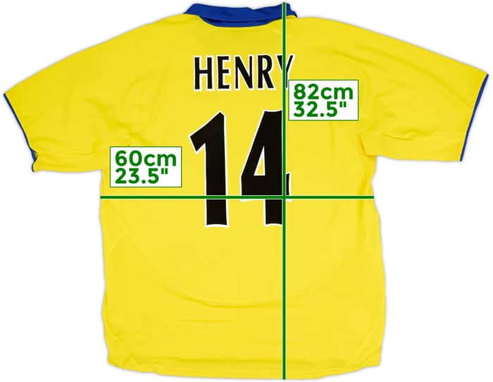 2003-05 Arsenal Away Shirt Henry #14 - 8/10 - (XL)