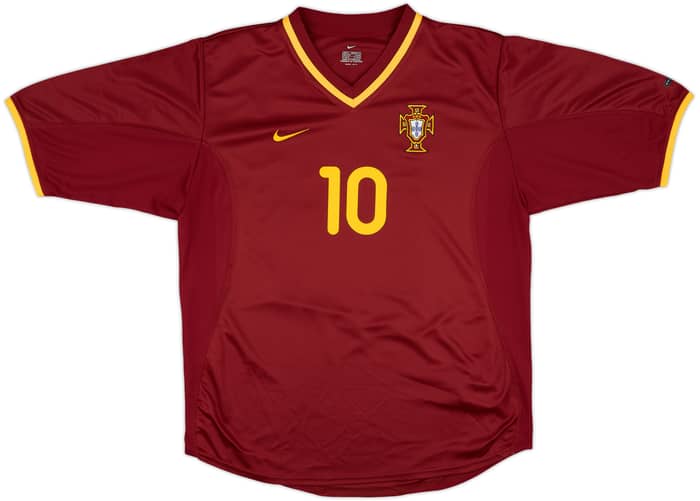 2000-02 Portugal Home Shirt Rui Costa #10 - 10/10 - (S)