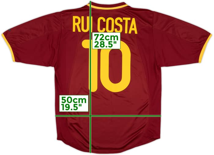 2000-02 Portugal Home Shirt Rui Costa #10 - 10/10 - (S)