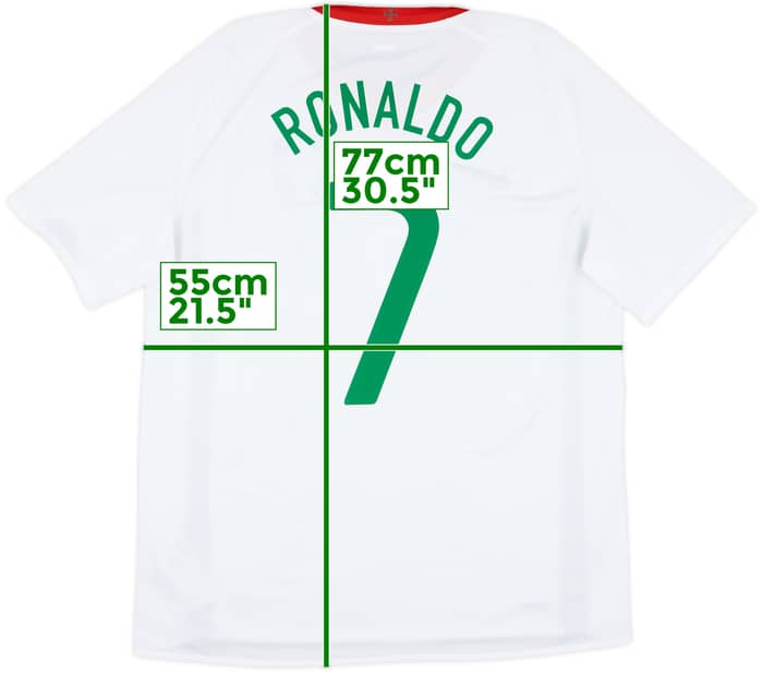 2008-10 Portugal Away Shirt Ronaldo #7 - 8/10 - (L)