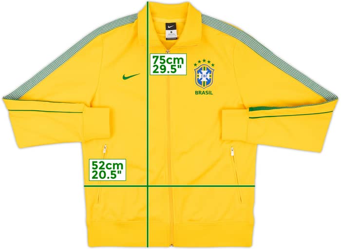 2014-15 Brazil Nike Track Jacket - 8/10 - (L)