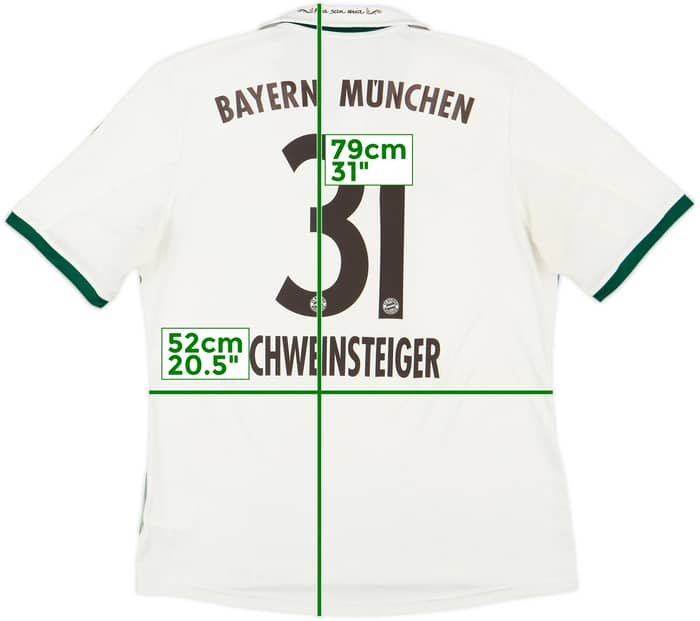 2013-14 Bayern Munich Away Shirt Schweinsteiger #31 - 6/10 - (L)