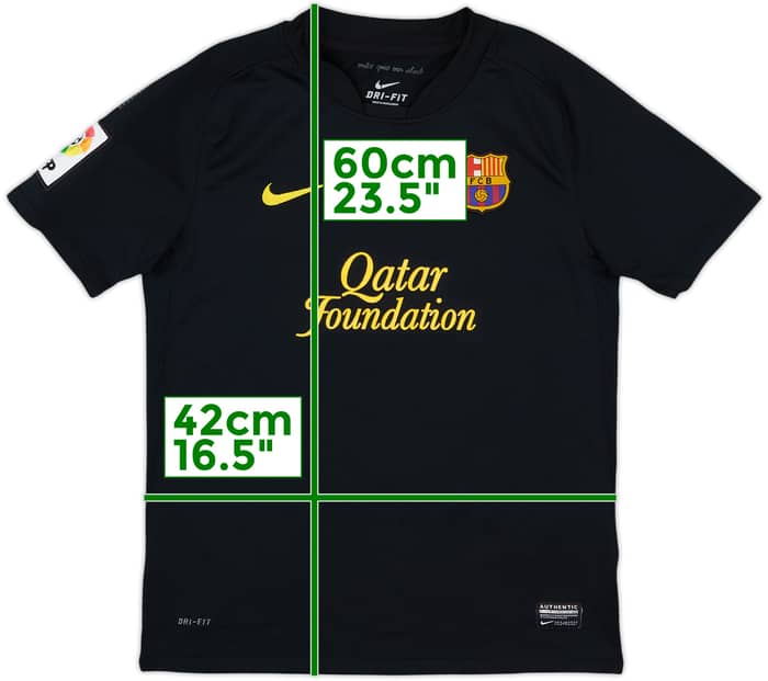 2011-12 Barcelona Away Shirt - 9/10 - (M.Boys)