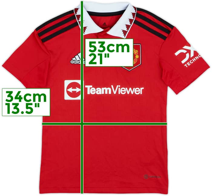 2022-23 Manchester United Home Shirt Gennaro - 8/10 - (S.Boys)