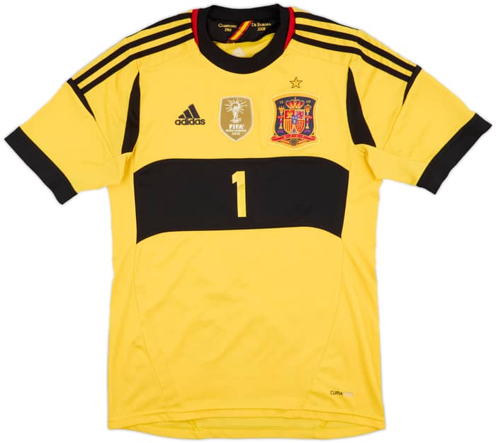 2012-13 Spain GK S/S Shirt I. Casillas #1 - 9/10 - (S)