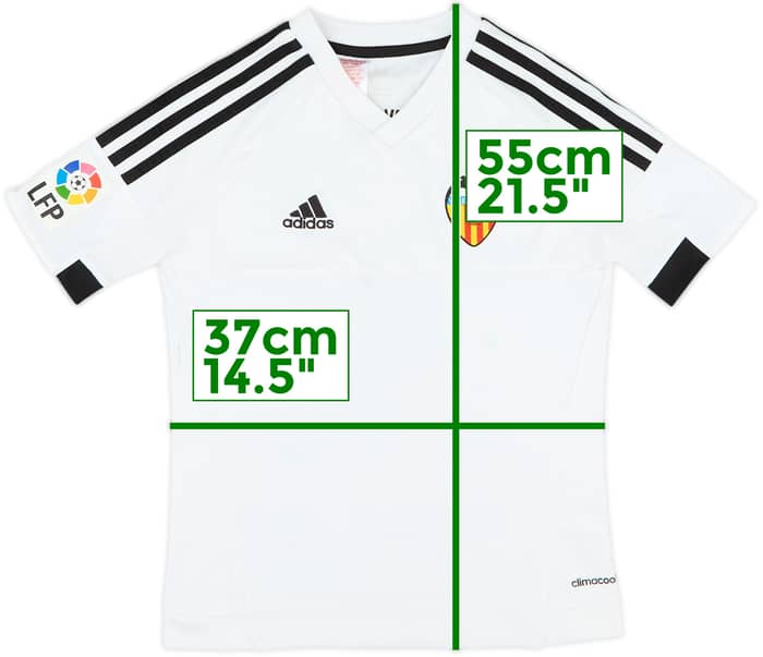 2015-16 Valencia Home Shirt - 5/10 - (S.Boys)
