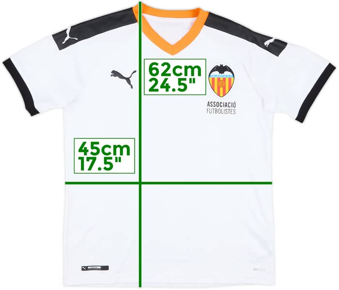2019-20 Valencia Home Shirt #14 - 8/10 - (L.Boys)