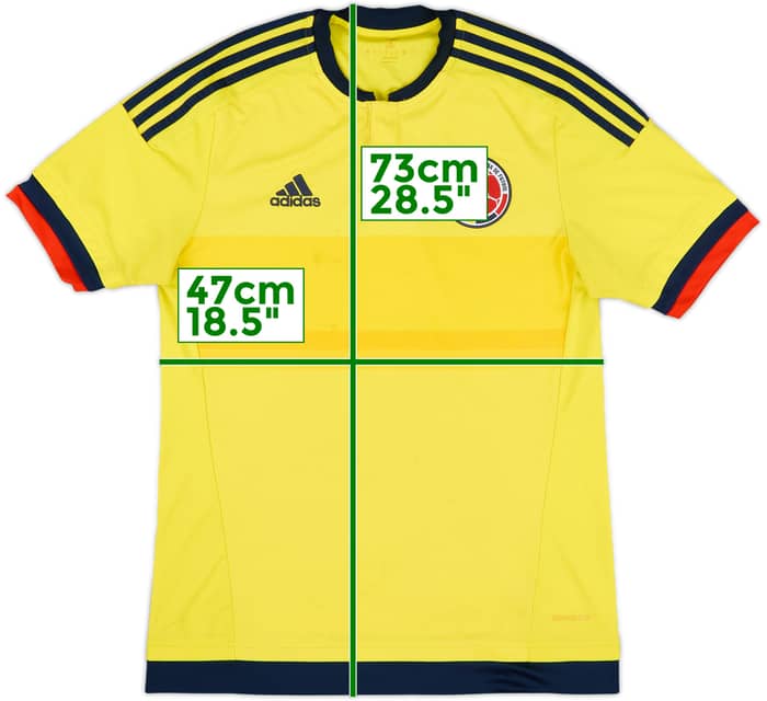2015 Colombia Copa America Home Shirt - 7/10 - (S)