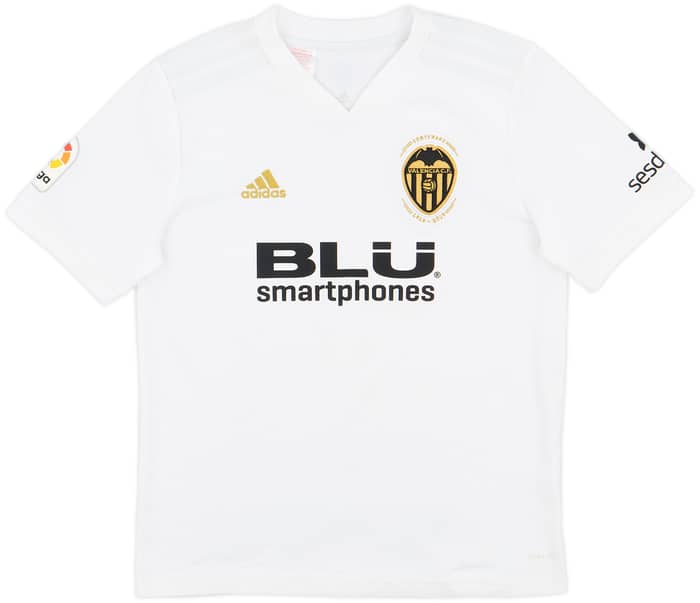 2018-19 Valencia Centenary Home Shirt - 7/10 - (M.Boys)