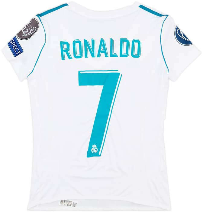 2017-18 Real Madrid Home Shirt Ronaldo #7 - 9/10 - (Women's XS)