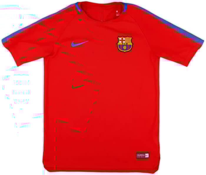 2017-18 Barcelona Nike Training Shirt - 9/10 - (L.Boys)
