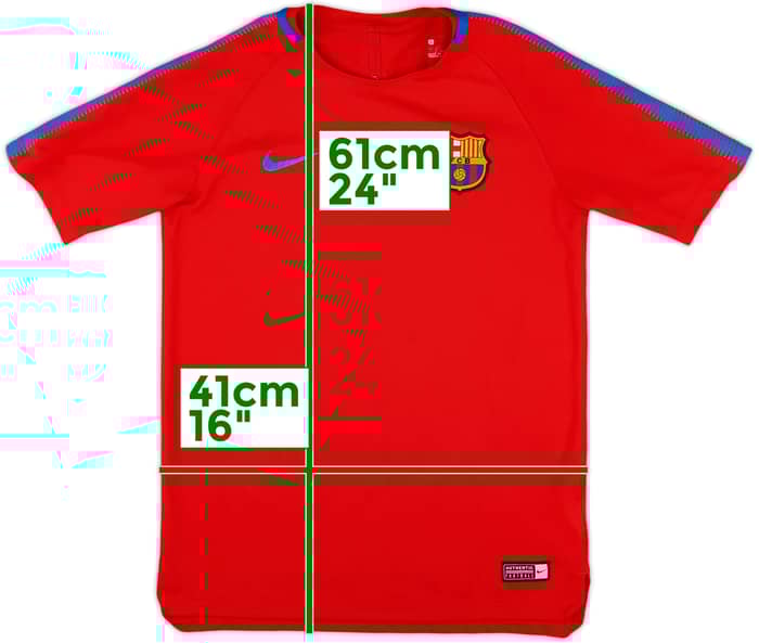 2017-18 Barcelona Nike Training Shirt - 9/10 - (L.Boys)