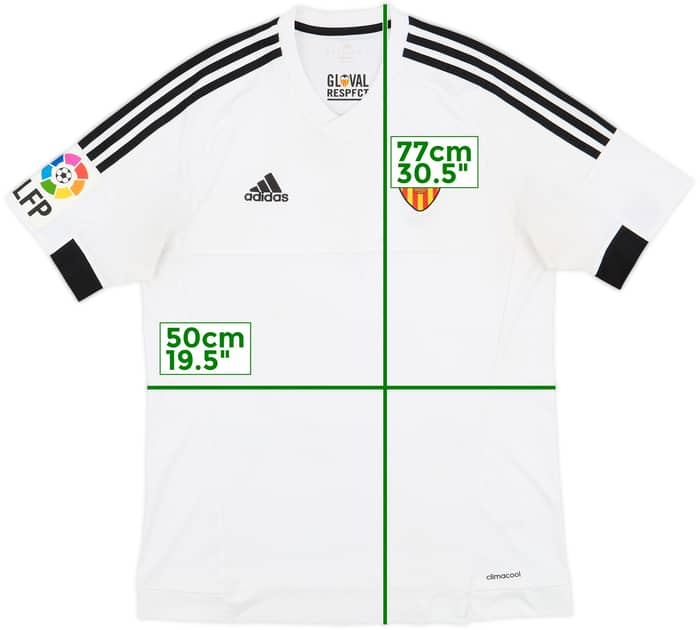 2015-16 Valencia Home Shirt - 6/10 - (M)