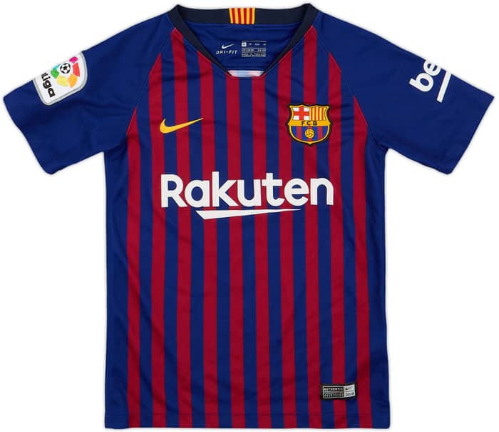 2018-19 Barcelona Home Shirt - 9/10 - (S.Boys)