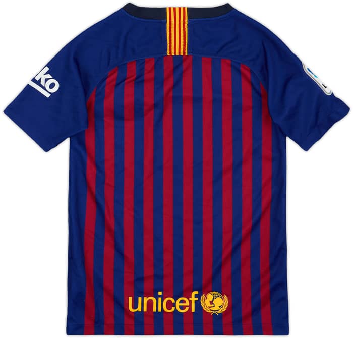 2018-19 Barcelona Home Shirt - 9/10 - (S.Boys)