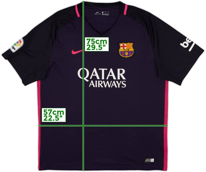 2016-17 Barcelona Away Shirt - 5/10 - (XL)