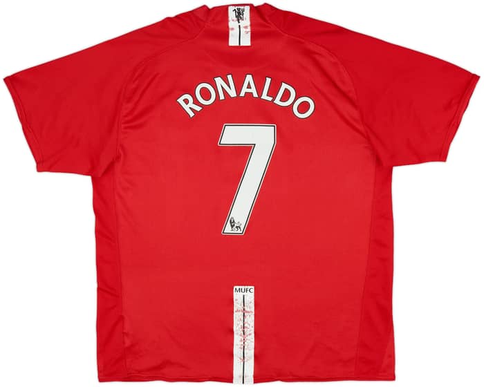 2007-09 Manchester United Home Shirt Ronaldo #7 - 6/10 - (XL)