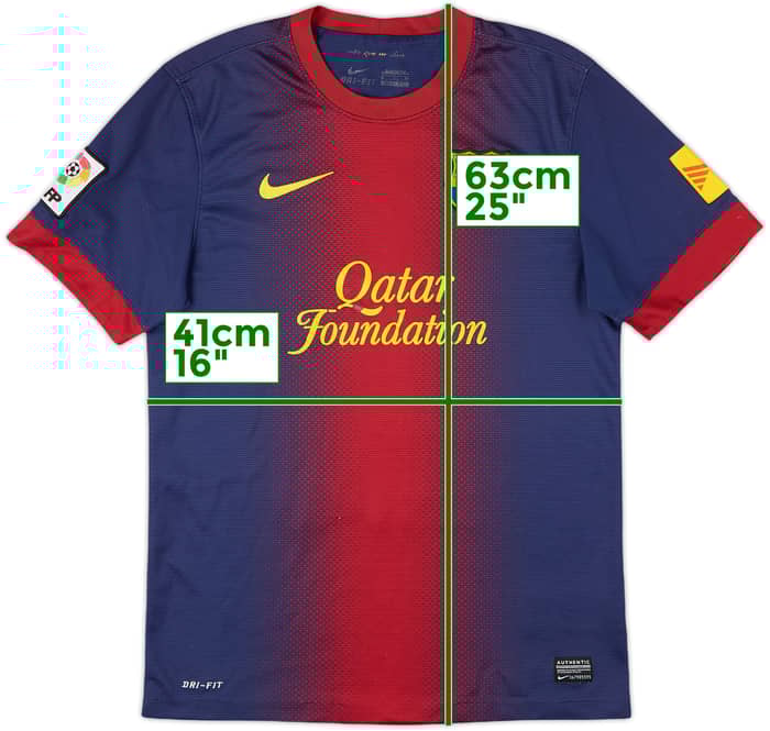 2012-13 Barcelona Home Shirt - 4/10 - (S)