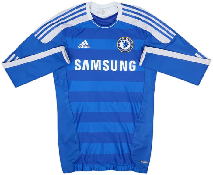 2011-12 Chelsea TechFit Player Issue Home L/S Shirt Drogba #11 - 6/10 - (M)