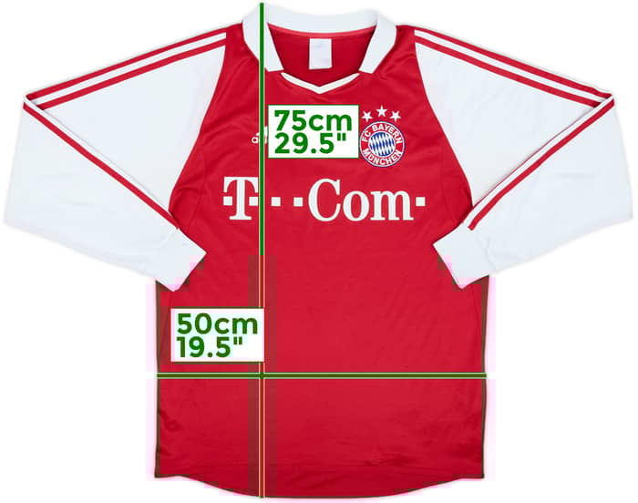 2004-05 Bayern Munich Home L/S Shirt - 5/10 - (S)
