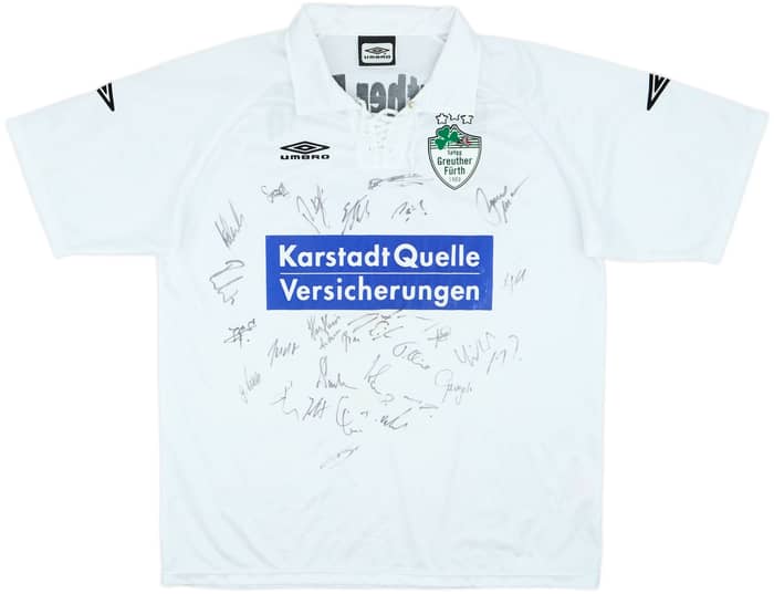 2003-04 Greuther Furth Squad Signed Home Shirt - 6/10 - (XXL)