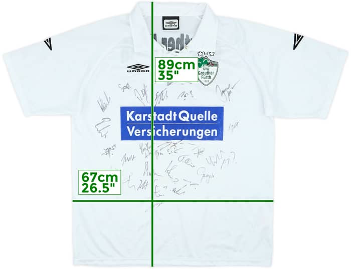 2003-04 Greuther Furth Squad Signed Home Shirt - 6/10 - (XXL)