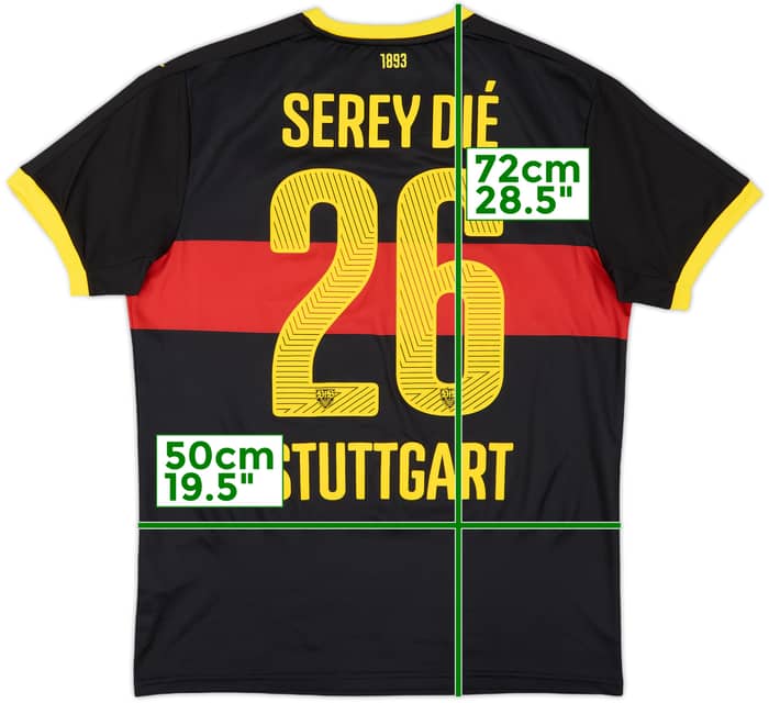 2015-16 Stuttgart Third Shirt Serey Die #26 - 9/10 - (M)