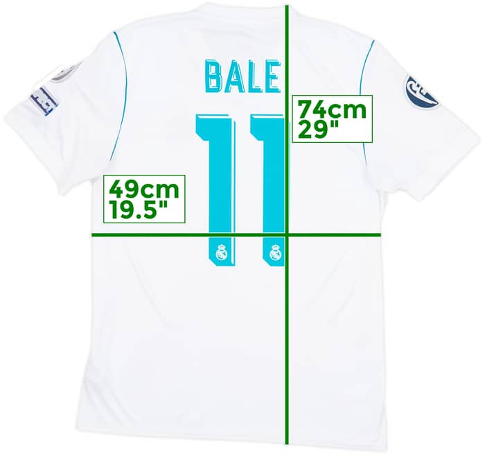 2017-18 Real Madrid Home Shirt Bale #11 - 5/10 - (M)
