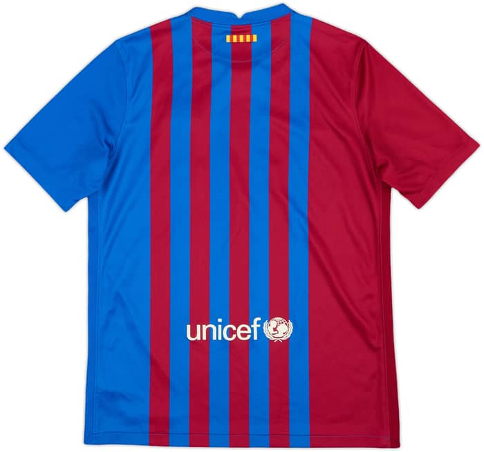 2021-22 Barcelona Home Shirt - 10/10 - (XL.Boys)